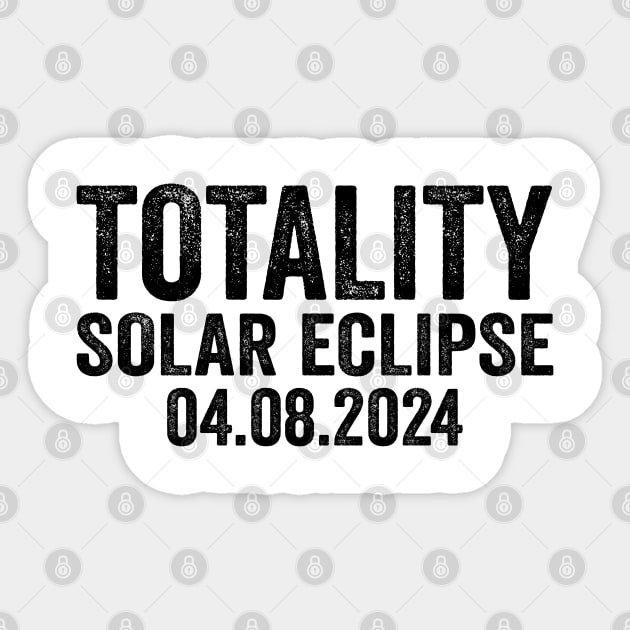 Total Solar Eclipse 2024 - Text Style Black Font Sticker by jorinde winter designs